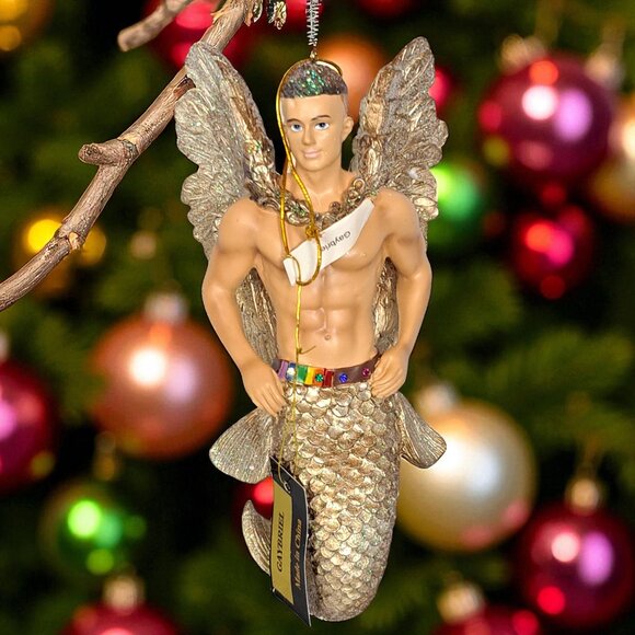 December Diamonds 55-55157 Merman Ornament Big Gaybriel - Picture 2 of 11